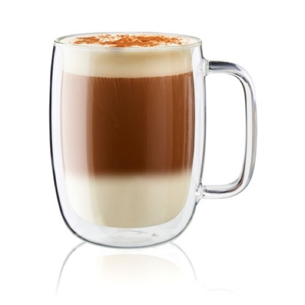 NEW 2-PC ZWILLING DOUBLE WALL LATTE GLASSWARE